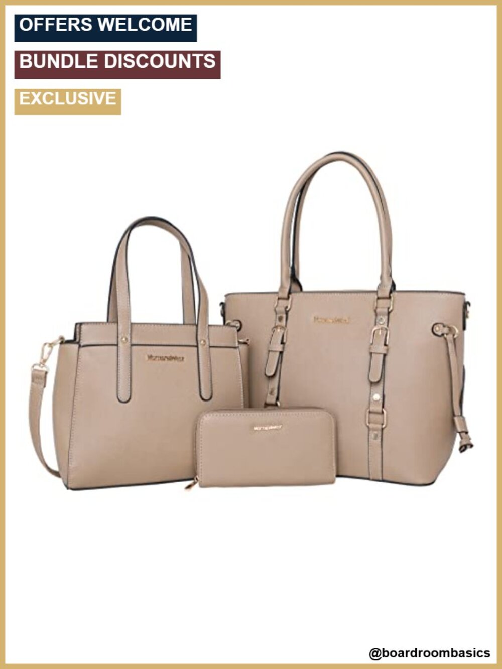 Montana West 3PCS Purses for Women Tote Bag Wallet Set PU Leather